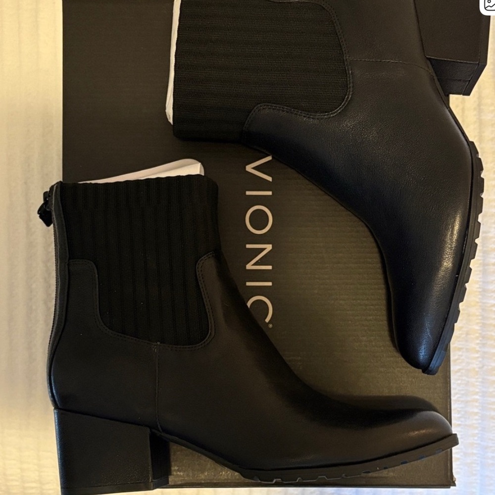 Vionic Black Ankle Booties - image 2